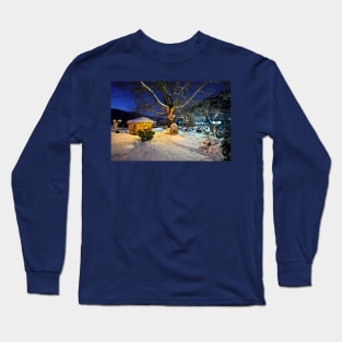 Christmas postcard from Megalo Chorio Long Sleeve T-Shirt